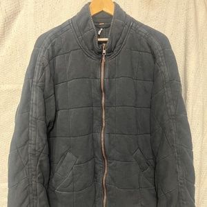 Like New Free People Quilted Knit Dolman Jacket - Black